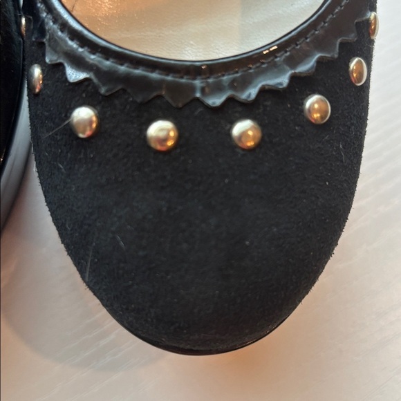 Galliano Black Studded Wedge Shoes NWOT - Picture 7 of 7